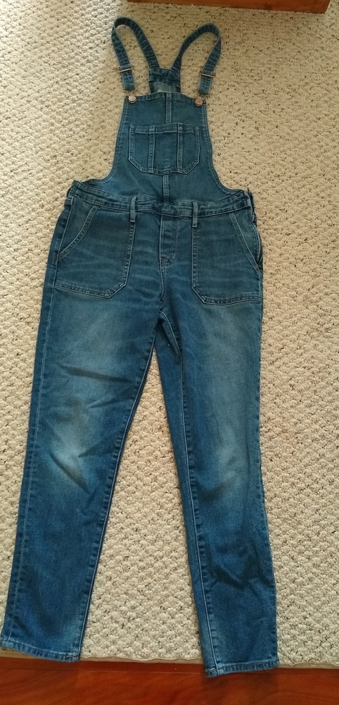 Skinny jean overalls